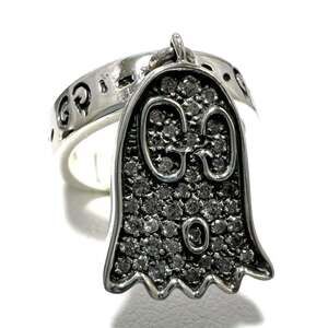 GUCCI Silver Diamond Ring